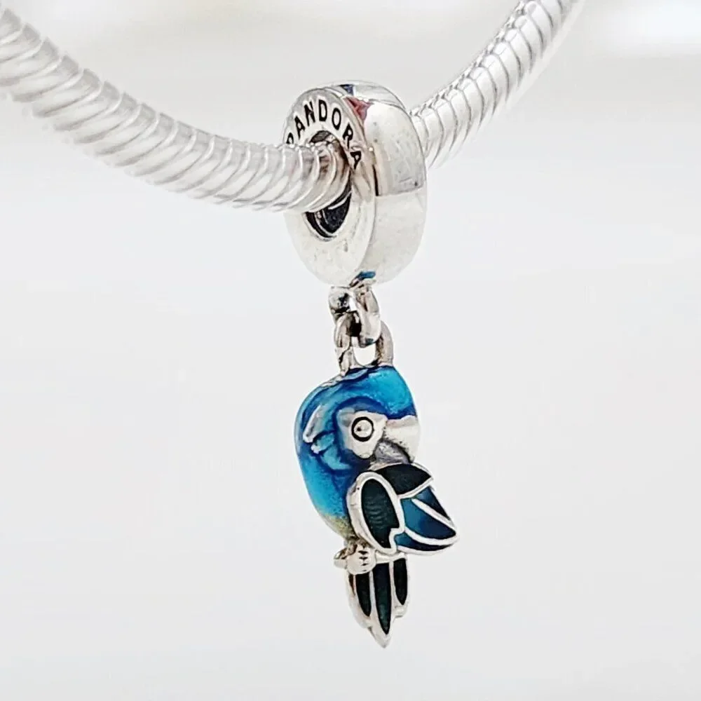 Pandora Jungle Paradise Parrot Dangle Charm